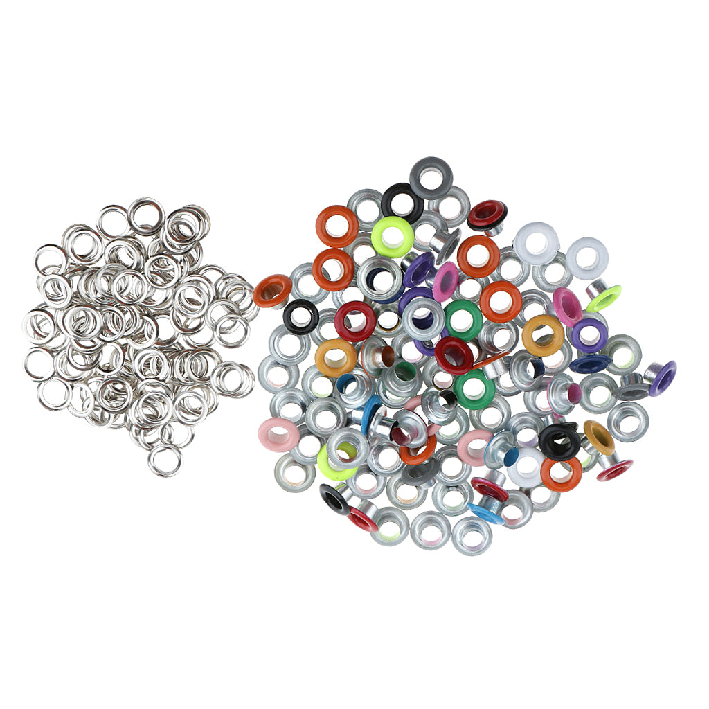 ⚡️Buy Maxbell 100 Pieces Assorted Color Metal Eyelets Buckle for ...