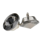 Maxbell 25 Pieces Crystal Buttons for Sofa Headboard Upholstery Decoration 18mm Gray
