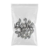 Maxbell 25 Pieces Crystal Buttons for Sofa Headboard Upholstery Decoration 18mm Gray
