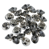Maxbell 25 Pieces Crystal Buttons for Sofa Headboard Upholstery Decoration 18mm Gray