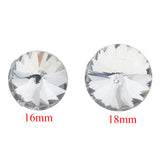 Maxbell 25 Piece Crystal Button for Sofa Headboard Upholstery Decoration 18mm Silver