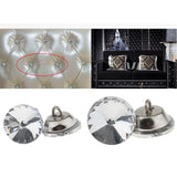 Maxbell 25 Piece Crystal Button for Sofa Headboard Upholstery Decoration 18mm Silver