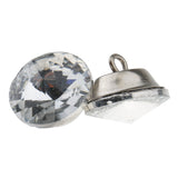 Maxbell 25 Piece Crystal Button for Sofa Headboard Upholstery Decoration 18mm Silver