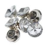 Maxbell 25 Piece Crystal Button for Sofa Headboard Upholstery Decoration 18mm Silver