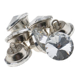 Maxbell 25 Piece Crystal Button for Sofa Headboard Upholstery Decoration 18mm Silver