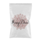 Maxbell 100pcs 6mm Ceramic Loose Beads Charms for  DIY Jewelry Making Pink