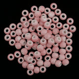 Maxbell 100pcs 6mm Ceramic Loose Beads Charms for  DIY Jewelry Making Pink