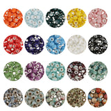 Maxbell 100pcs 6mm Ceramic Loose Beads Charms for  DIY Jewelry Making White