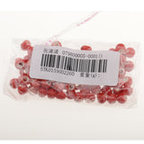 Maxbell 100pcs 6mm Ceramic Loose Beads Charms for  DIY Jewelry Making Red