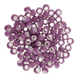 Maxbell 100pcs 6mm Ceramic Loose Beads Charms for  DIY Jewelry Making Purple