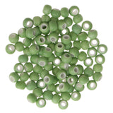 Maxbell 100pcs 6mm Ceramic Loose Beads Charms for  DIY Jewelry Making Green