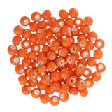 Maxbell 100pcs 6mm Ceramic Loose Beads Charms for  DIY Jewelry Making Orange