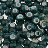 Maxbell 100pcs 6mm Ceramic Loose Beads Charms for  DIY Jewelry Making Cyan