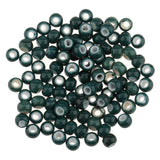 Maxbell 100pcs 6mm Ceramic Loose Beads Charms for  DIY Jewelry Making Cyan