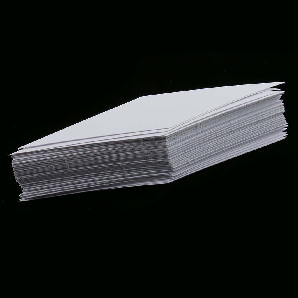 Maxbell 100 Pieces Rhombus Shape Paper Quilting Templates for Sewing Craft  10cm