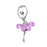 Maxbell 10 Piece Crystal Dancing Girl Shape Embellishments Flatback Scrapbook Purple