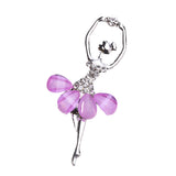 Maxbell 10 Piece Crystal Dancing Girl Shape Embellishments Flatback Scrapbook Purple