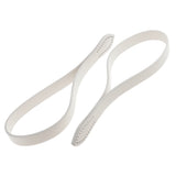 Maxbell 2 Pieces DIY Leather Purse Bag Handle Straps 60cm White