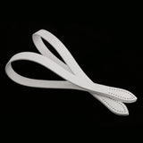 Maxbell 2 Pieces DIY Leather Purse Bag Handle Straps 60cm White