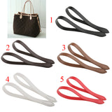 Maxbell 2 Pieces DIY Leather Purse Bag Handle Straps 60cm Black