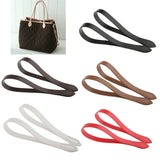 Maxbell 2 Pieces DIY Leather Purse Bag Handle Straps 60cm Black