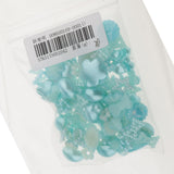 Maxbell DIY Jewelry Accessories Flat Back Embellishments Pearls Patch Light Blue