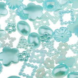 Maxbell DIY Jewelry Accessories Flat Back Embellishments Pearls Patch Light Blue