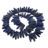 Maxbell 1 Strip of Indian Agate Gemstone Beads for Jewelry Making Dark blue