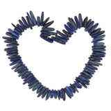 Maxbell 1 Strip of Indian Agate Gemstone Beads for Jewelry Making Dark blue