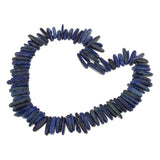 Maxbell 1 Strip of Indian Agate Gemstone Beads for Jewelry Making Dark blue