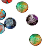 Maxbell 25pcs 18mm Glass Dome Flatback Cabochons Embellishment Scrapbooking Tree