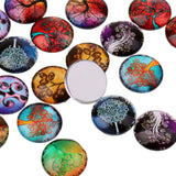Maxbell 25pcs 18mm Glass Dome Flatback Cabochons Embellishment Scrapbooking Tree