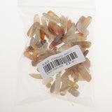 Maxbell 1 Strip of Indian Agate Gemstone Beads for Jewelry Making Light brown