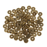 Maxbell 100 Pieces Metal Alloy Jewelry Making Spacer Beads 10mm Antique gold