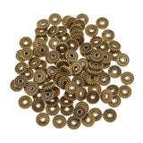 Maxbell 100 Pieces Metal Alloy Jewelry Making Spacer Beads 10mm Antique gold