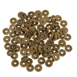 Maxbell 100 Pieces Metal Alloy Jewelry Making Spacer Beads 10mm Antique gold