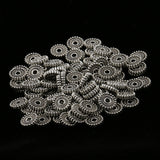 Maxbell 100 Pieces Metal Alloy Jewelry Making Spacer Beads 10mm Silver