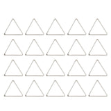 Maxbell 20pcs Alloy Triangle Ring Pendants Charms for Jewelry Making Crafts White K