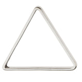 Maxbell 20pcs Alloy Triangle Ring Pendants Charms for Jewelry Making Crafts White K