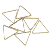 Maxbell 20pcs Alloy Triangle Ring Pendants Charms for Jewelry Making Crafts Bronze