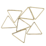 Maxbell 20pcs Alloy Triangle Ring Pendants Charms for Jewelry Making Crafts Bronze