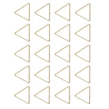 Maxbell 20pcs Alloy Triangle Ring Pendants Charms for Jewelry Making Crafts Bronze