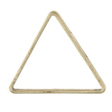 Maxbell 20pcs Alloy Triangle Ring Pendants Charms for Jewelry Making Crafts Bronze