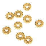 Maxbell 100 Pieces Metal Alloy Jewelry Making Spacer Beads 6mm Gold