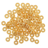 Maxbell 100 Pieces Metal Alloy Jewelry Making Spacer Beads 6mm Gold