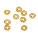 Maxbell 100 Pieces Metal Alloy Jewelry Making Spacer Beads 6mm Gold