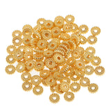 Maxbell 100 Pieces Metal Alloy Jewelry Making Spacer Beads 6mm Gold