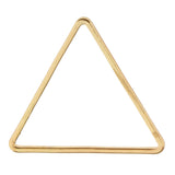 Maxbell 20pcs Alloy Triangle Ring Pendants Charms for Jewelry Making Crafts Gold