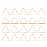 Maxbell 20pcs Alloy Triangle Ring Pendants Charms for Jewelry Making Crafts Gold