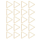 Maxbell 20pcs Alloy Triangle Ring Pendants Charms for Jewelry Making Crafts Gold